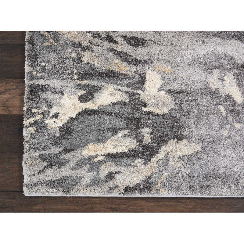 Prewett Abstract Indoor Rug, Rectangle 9'6" x 13'