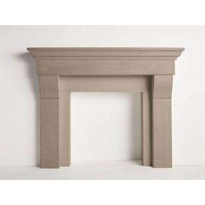 The Cornice Fireplace Surround with Trim Kit and Ovolo Hearth