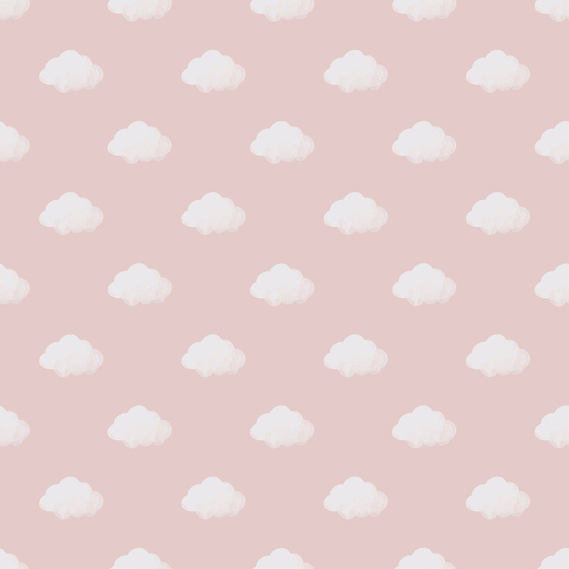 Little Explorers 2 Cloud Wallpaper Roll, Pink