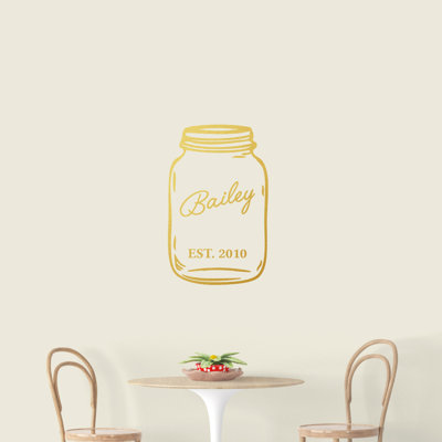 Adhésif décoratif Mason Jar
