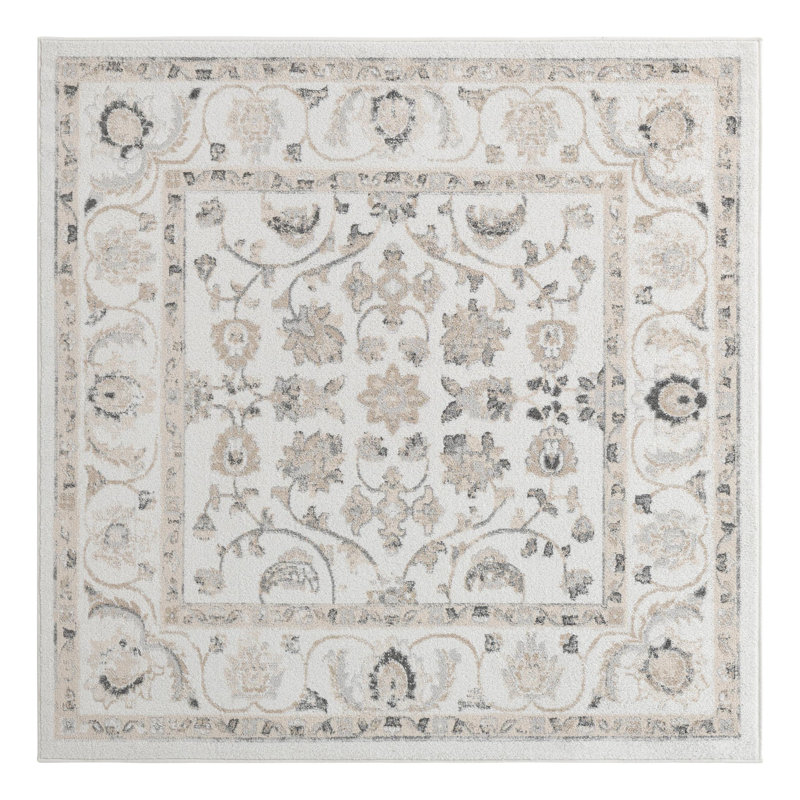 Hilley Oriental Indoor Rug, Square 6'