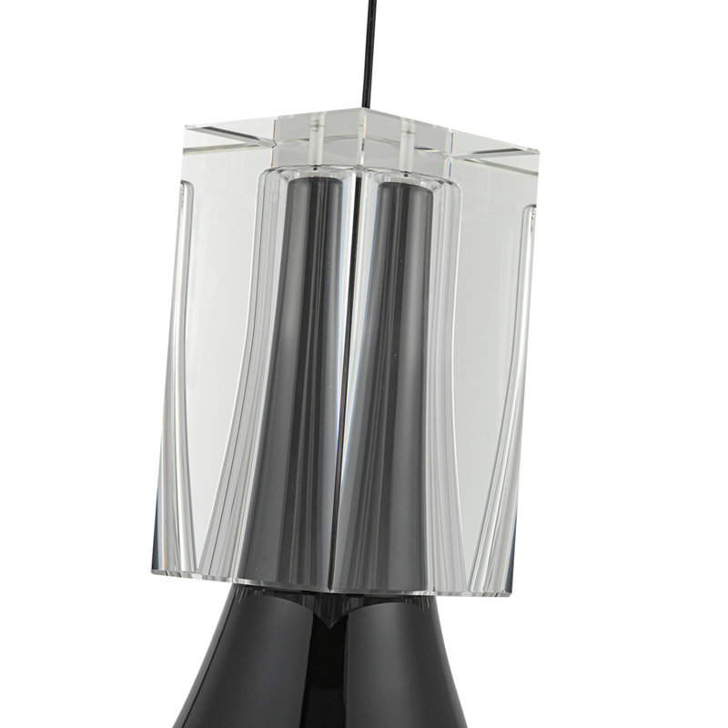Floe 1 - Light LED Pendant, Glossy Black, Black