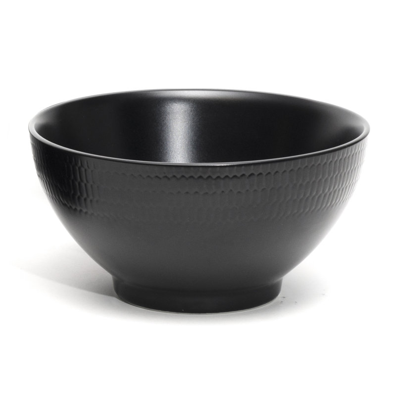 Red Vanilla 16.5 oz. Cereal Bowl, Black