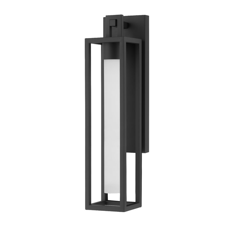 Applique murale d'extérieur à DEL noire Avery - H 24 po - 25 W