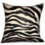 Housse et insert de coussin carré noir zébré-1068519702