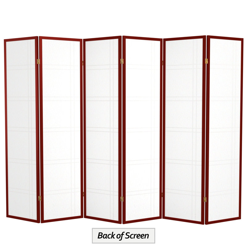 Cloison pliante en papier de riz de 58,75 po Keitez, 6, 6 pi, Palissandre