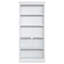 Bibliothèque de 83,4 po de hauteur avec bande lumineuse-45090808