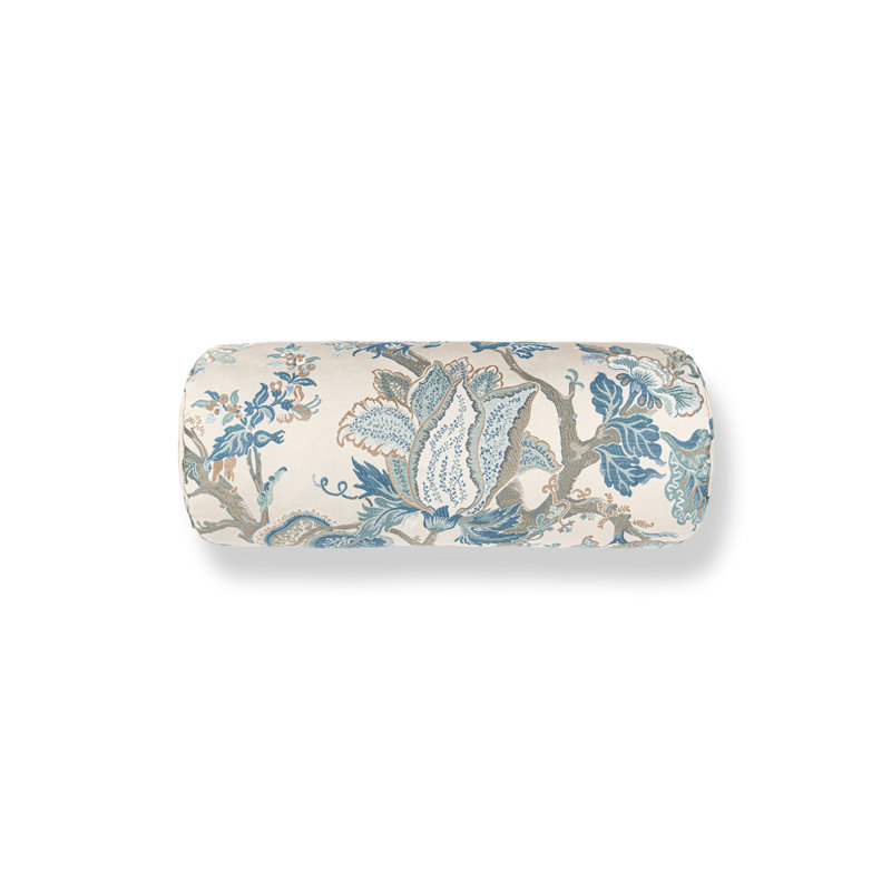 INDIENNE LAMPAS PILLOW, Federal Blue