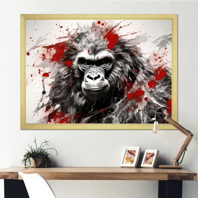 Graffiti rouge sur toile