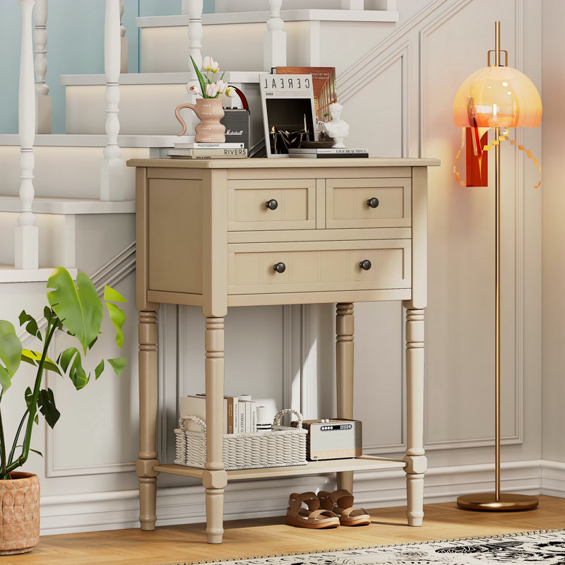 Console étroite, Beige