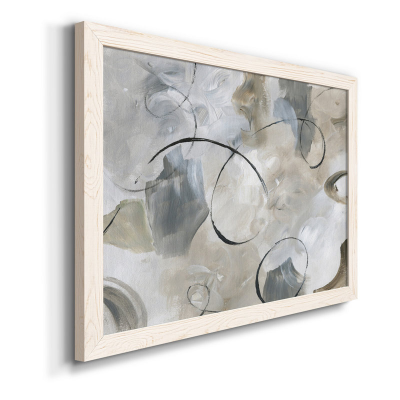 Crescendo - Peinture sur toile encadrée, H 37,5 po x l 27,5 po x P 1,5 po, Toile avec cadre blanc