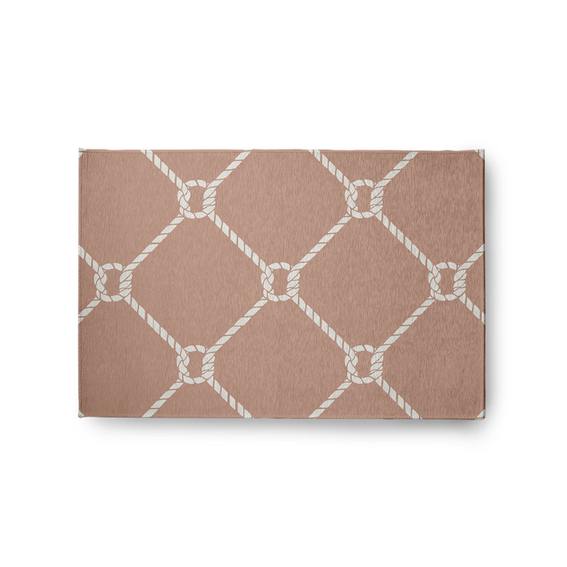 Bengoa Chenille Geometric Indoor / Outdoor Rug, Rectangle 2' x 3'