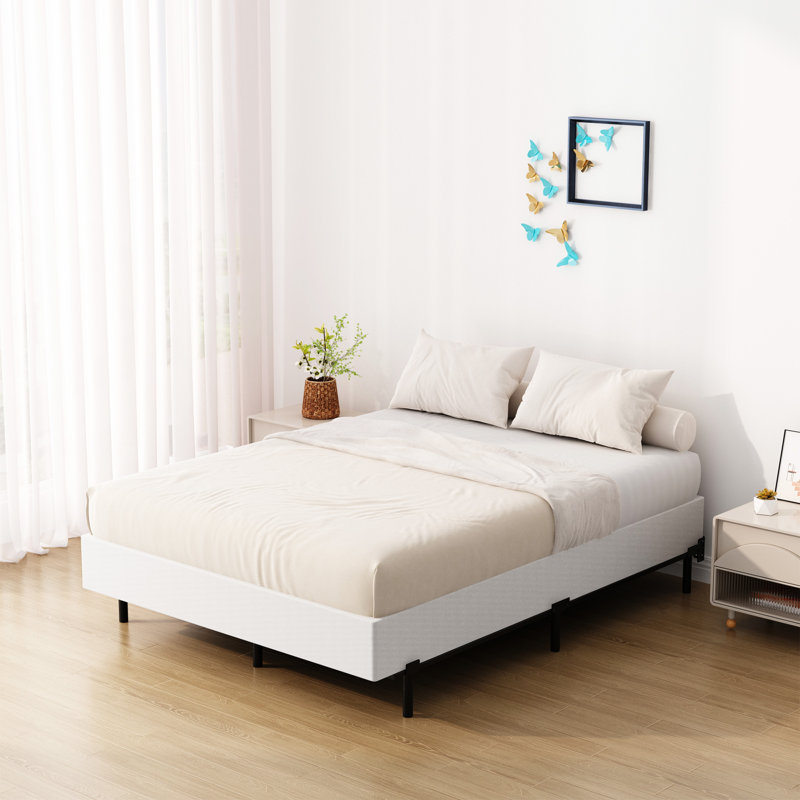 Metal Box Spring with Fabric Cover-Multiple Sizes, Full, High Profile (9")