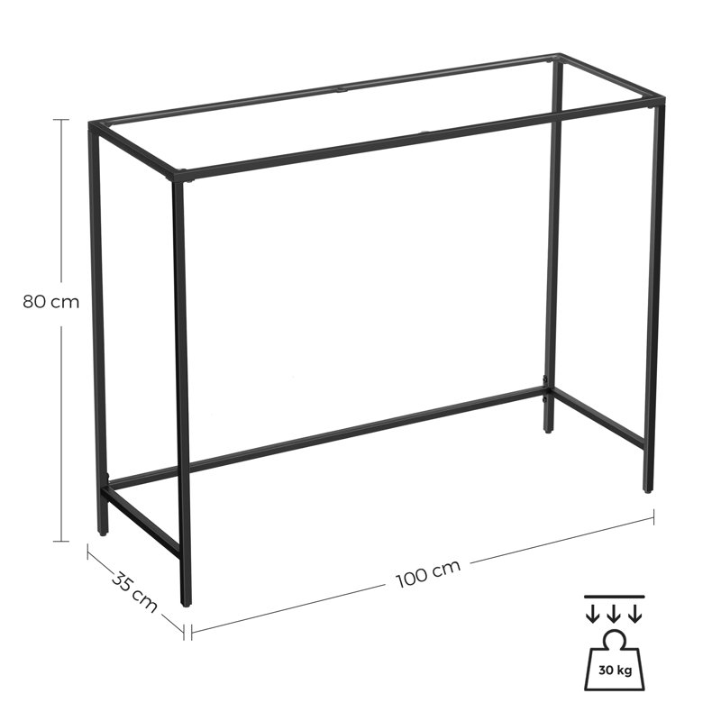 Sydney 100Cm Console Table, Black