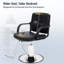 Fauteuil de coiffeur inclinable hydraulique avec pivotement à 360 ° et appui-tête réglable pour une utilisation en salon