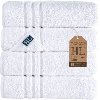 Luxury 12-Piece Towel Set Includes 4 Bath Towels, 4 Hand Towels, And 4 Washcloths Ringspun Cotton Is Absorbent And Soft