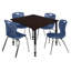 Ensemble de table de salle à manger et de chaises Kee Square-73412850-73412839