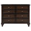 Gunthar 4-Piece Full Bedroom Set Wine Red And Dark Oak-157558213