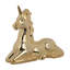 Figurine licorne 11 x 4,5 x 9 po, doré