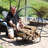  Indoor or Outdoor Modern Tubular Steel Firewood Hoop Log Rack - 48" - 700-lb Capacity-1476982512