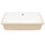18"X12" Ceramic Bathroom Sink Undermount With Overflow - Sleek Design, Low Water Absorption For Outdoor Rectangular Elegant Smooth Surface Home