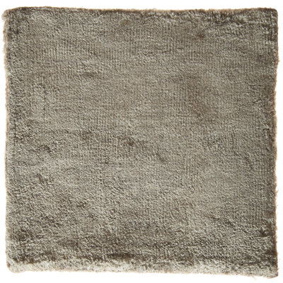 Tapis moderne champagne / moka tissé à la main