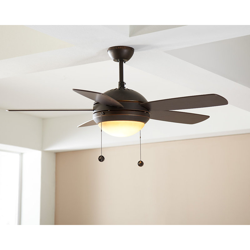 Stoller 44'' Ceiling Fan with LED Lights, Roman Bronze, LED
