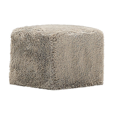 23" Upholstered Cube Ottoman - Yakety Yak Granite