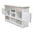 Islamorada - Sideboard with Wine Rack - Dapple Grey and Blanc Finish
