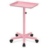Utility Cart with Wheels Storage Cart with Tray Height Adjustable Salon Tray Cart