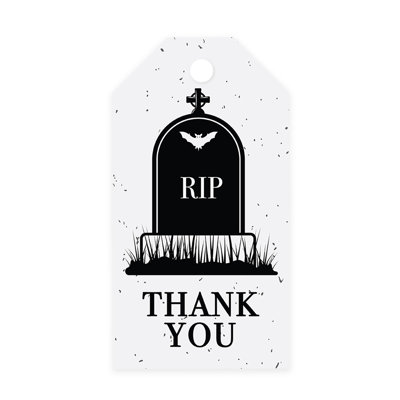 Sacs-cadeaux jetables en papier RIP Tombstone