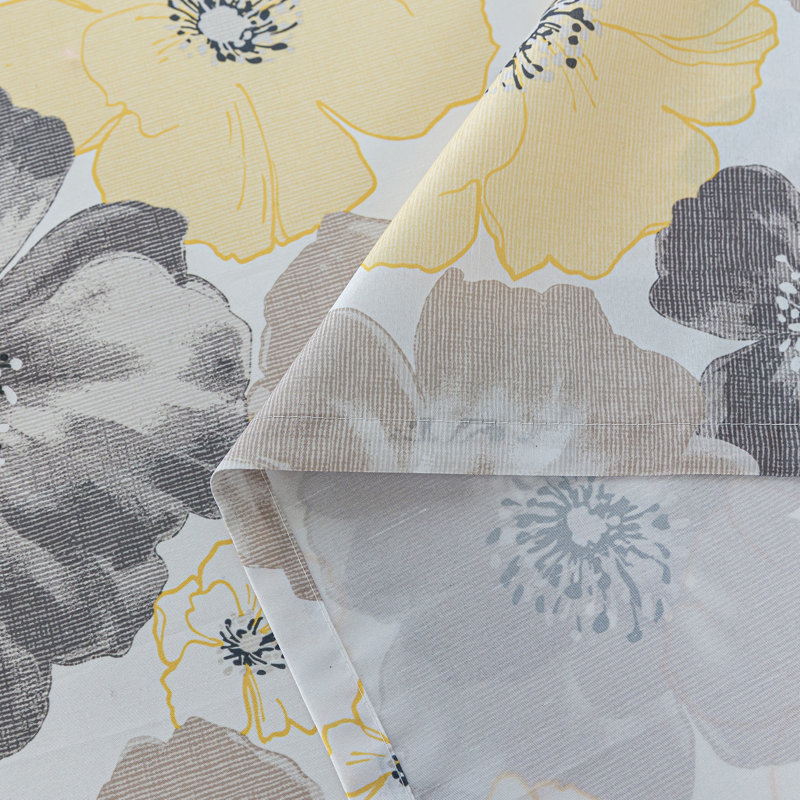 Sheer Curtain Single Panel, Yellow