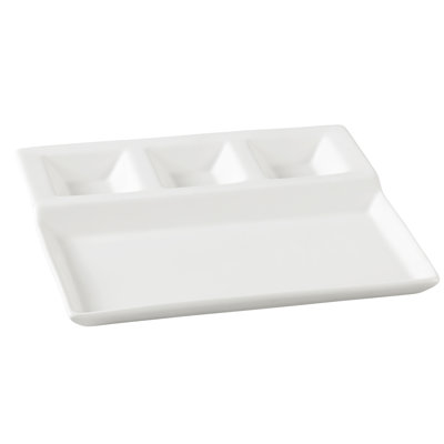 Yanco Piscataway Porcelain Divided Serving Dish