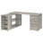 Tona Grey Driftwood 3-Drawer L-Shape Desk-1365659962