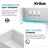 KRAUS Turino™ Reversible 33-inch L Fireclay Farmhouse Flat Apron Front Single Bowl Kitchen Sink with Bottom Grid-115269390