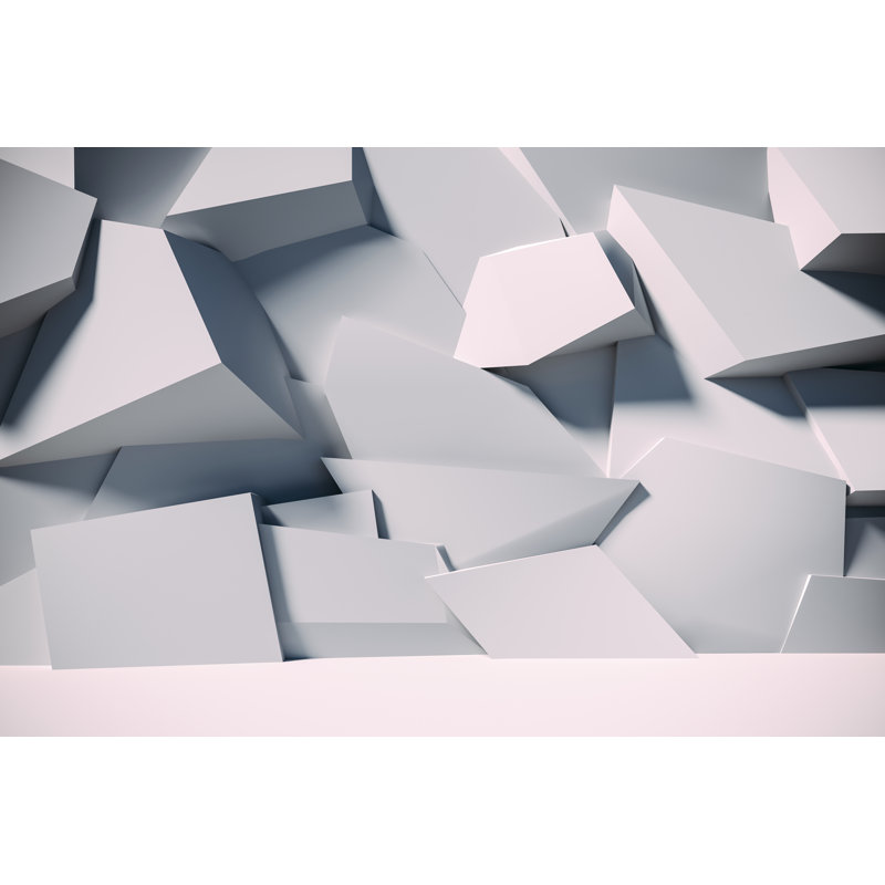 Abstract Concrete Wall - Wrapped Canvas Print, 30cm H x 46cm W x 3.8cm D