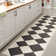 Utgard Classic Geometric Diamond Pattern White/Dark Gray Rug