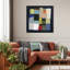"Chromatique cube II", art mural en verre trempé inversé sans cadre