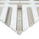 Wellington Pattern 12" X 12" Polished Marble Mosaic Floor And Wall Tile