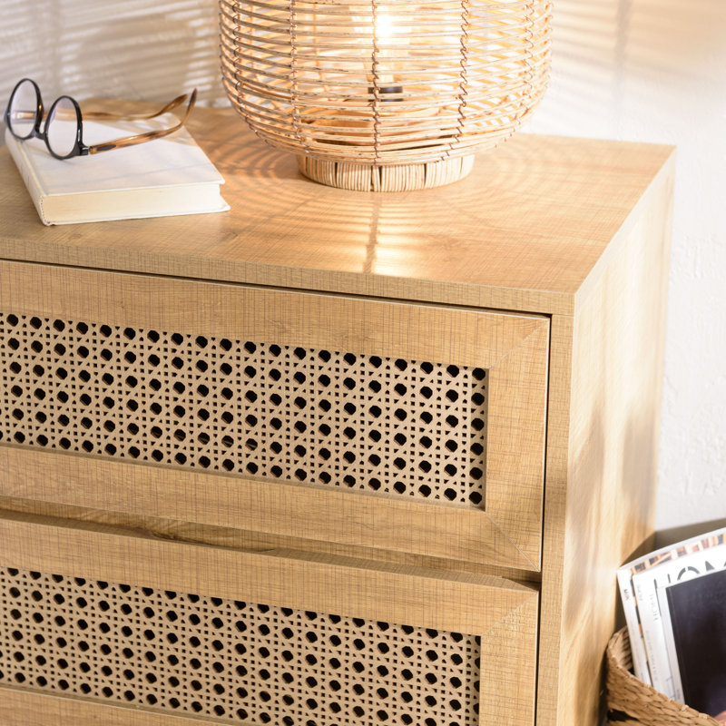 Cissell 52cm W Manufactured Wood Bedside Table