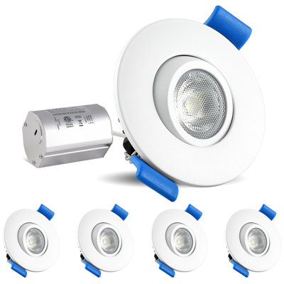 2'' Dimmable Air-Tight IC Rated LED Canless Recessed Lighting Kit
