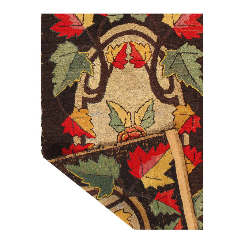 Tapis américain crocheté multicolore Isabelline - 2 pi 11 po x 4 pi 9 po