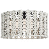 Catania 17" Flush Mount With Cream Braided Rope