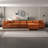 Hayward Burnt Orange Velvet Modular Sectional Sofa-1597475969