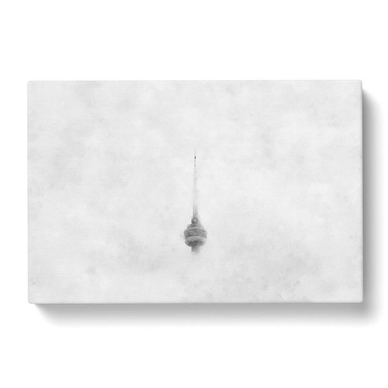 CN Tower In Toronto Canada Painting - Wrapped Canvas, 60cm H x 91cm W x 3cm D