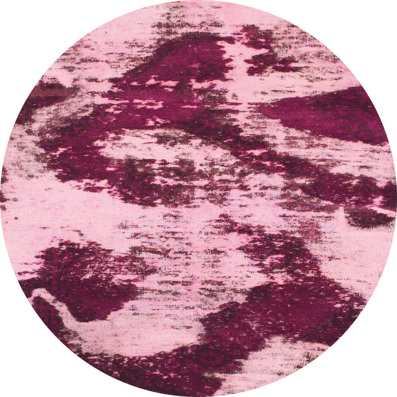 Abstract Indoor Rug, Round 7'