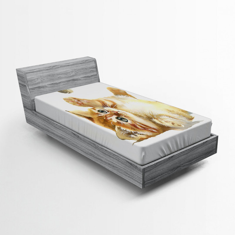 Drap-housse en microfibre Animal, Drap-housse simple TG