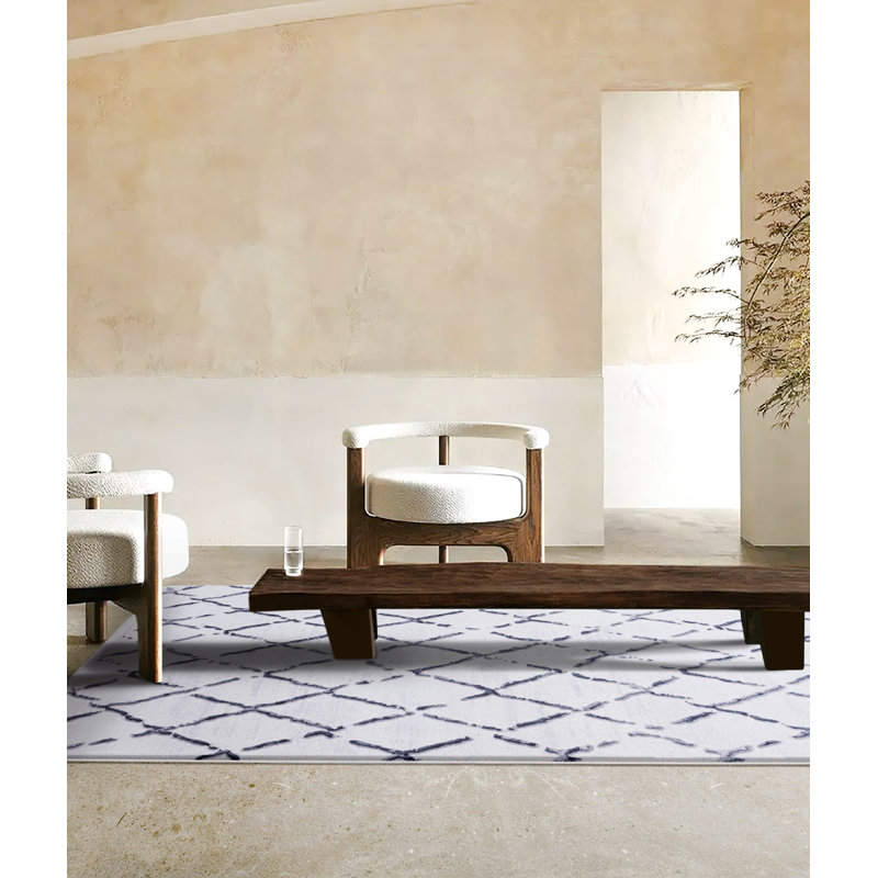 Konni Geometric Indoor Rug, Rectangle 2'8" x 5'