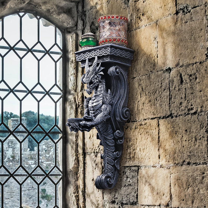 Dragons of Darkmoor Castle Wall Sculpture