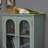 Vaillancourt Glass Paned Distressed Accent Cabinet 